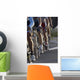 wheels during a cycling race Wall Mural