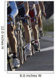 wheels during a cycling race Wall Mural