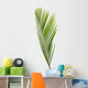 Feuille Verte Palmier Fond Wall Mural