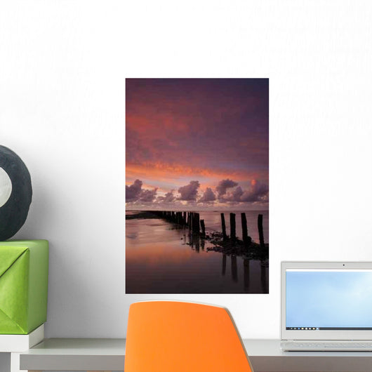 Romantic and Dramatic Red Wall Decal Design 2