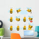 Busy Honeybees Bee Wall Decal
