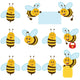Busy Honeybees Bee Wall Decal