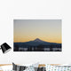 Silhouette Of Mountain Peak At Sunrise Wall Mural