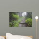 Foggy Forest Path Wall Mural