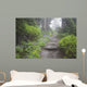 Foggy Forest Path Wall Mural