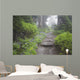 Foggy Forest Path Wall Mural