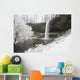Waterfall In Winter Wall Mural