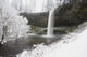 Waterfall In Winter Wall Mural