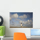 Lighthouse With Cloudy Backdrop Wall Mural