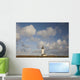 Lighthouse With Cloudy Backdrop Wall Mural