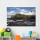 Lighthouse On Coastal Cliff Wall Mural