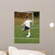 Teen Soccer Player in Action Wall Mural