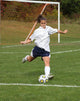 Teen Soccer Player in Action Wall Mural