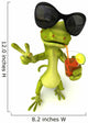 Lizard Vacation Wall Decal