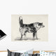 Half Bred Shepherd Dog With Hostile Intentions Wall Mural