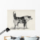 Half Bred Shepherd Dog With Hostile Intentions Wall Mural