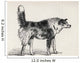 Half Bred Shepherd Dog With Hostile Intentions Wall Mural