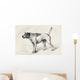 Dog Approaching Another Dog With Hostile Intentions Wall Mural