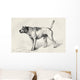 Dog Approaching Another Dog With Hostile Intentions Wall Mural