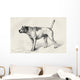 Dog Approaching Another Dog With Hostile Intentions Wall Mural