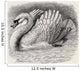 Swan Driving Away An Intruder Wall Mural