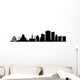 brussels city skyline vector Wall Decal