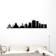 brussels city skyline vector Wall Decal