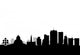 brussels city skyline vector Wall Decal