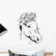 Icelandic Horse Portrait Wall Decal
