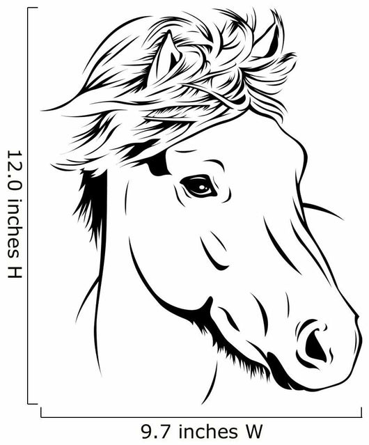 Icelandic Horse Portrait Wall Decal