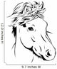 Icelandic Horse Portrait Wall Decal
