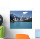 Canoeing On Moraine Lake, Banff National Park Wall Mural