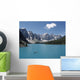 Canoeing On Moraine Lake, Banff National Park Wall Mural