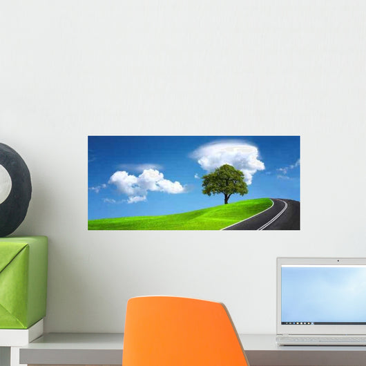 Empty Road Wall Decal