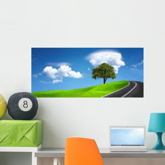 Empty Road Wall Decal