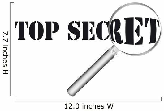top secret Wall Decal