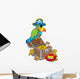 Big Treasure Chest With Pirate Parrot Wall Decal