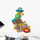 Big Treasure Chest With Pirate Parrot Wall Decal