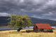 Shack In A Field Wall Mural