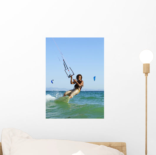 Man Kitesurfing Wall Mural