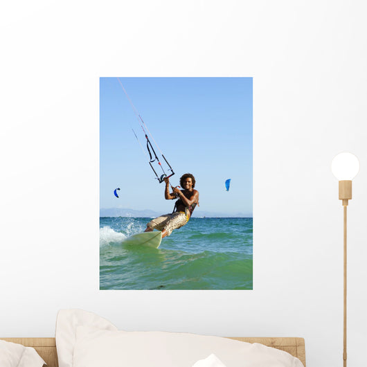 Man Kitesurfing Wall Mural