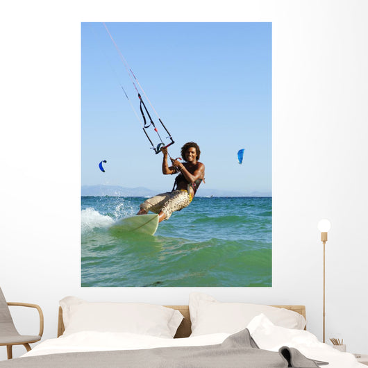 Man Kitesurfing Wall Mural