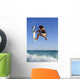 Young Man Kite Surfing Wall Mural