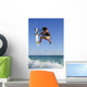 Young Man Kite Surfing Wall Mural