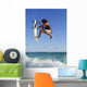 Young Man Kite Surfing Wall Mural