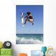 Young Man Kite Surfing Wall Mural