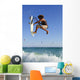 Young Man Kite Surfing Wall Mural