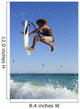 Young Man Kite Surfing Wall Mural