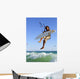 Young Man Kite Surfing Wall Mural