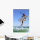 Young Man Kite Surfing Wall Mural